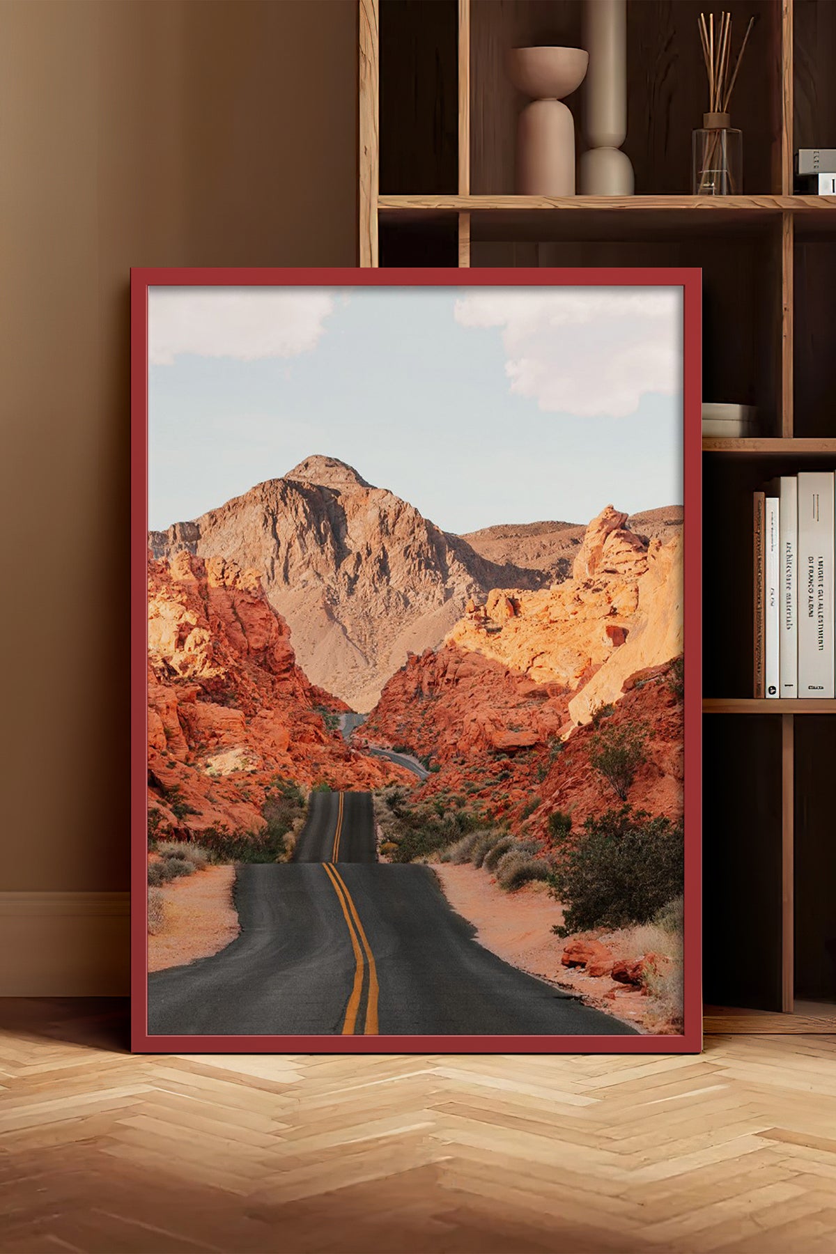 HOMEPACK Ahşap Çerçeveli Tablo Çerçeveli Poster Sanatsal Modern Duvar Dekoru BEK-8295
