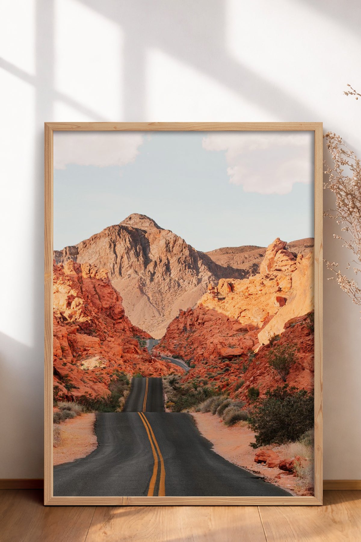 HOMEPACK Ahşap Çerçeveli Tablo Çerçeveli Poster Sanatsal Modern Duvar Dekoru BEK-8295