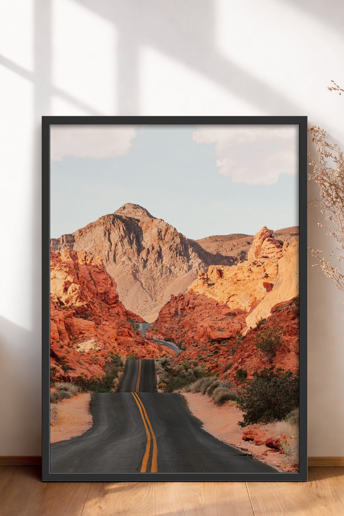 HOMEPACK Ahşap Çerçeveli Tablo Çerçeveli Poster Sanatsal Modern Duvar Dekoru BEK-8295