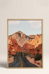 HOMEPACK Ahşap Çerçeveli Tablo Çerçeveli Poster Sanatsal Modern Duvar Dekoru BEK-8295