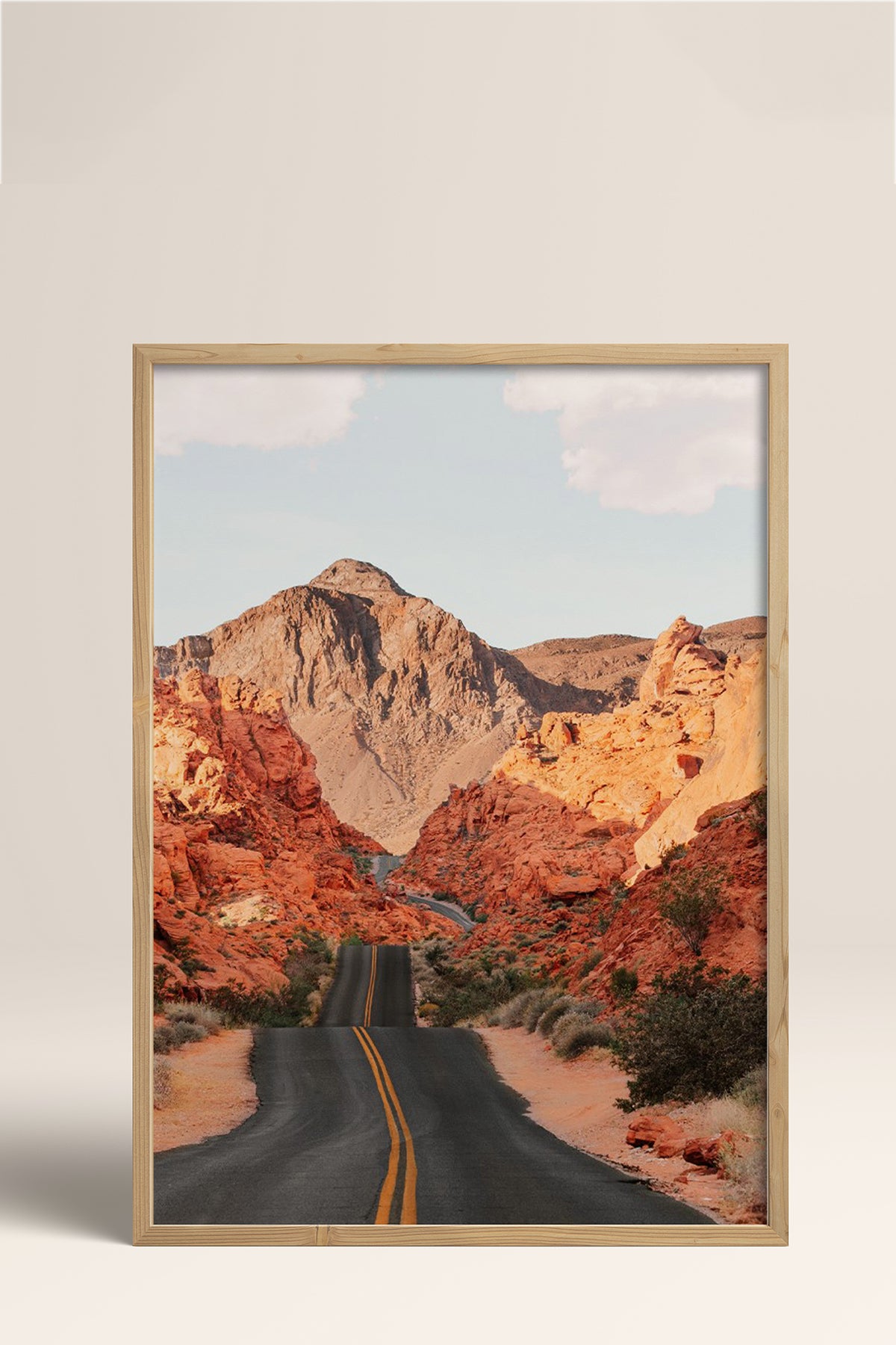 HOMEPACK Ahşap Çerçeveli Tablo Çerçeveli Poster Sanatsal Modern Duvar Dekoru BEK-8295