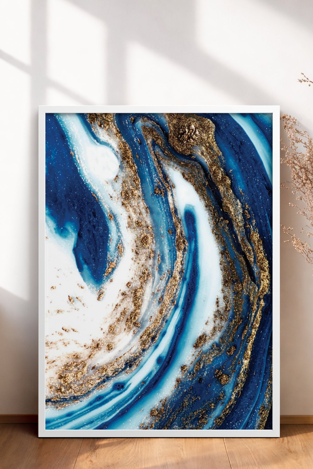 HOMEPACK Ahşap Çerçeveli Tablo Çerçeveli Poster Sanatsal Modern Duvar Dekoru BEK-8296