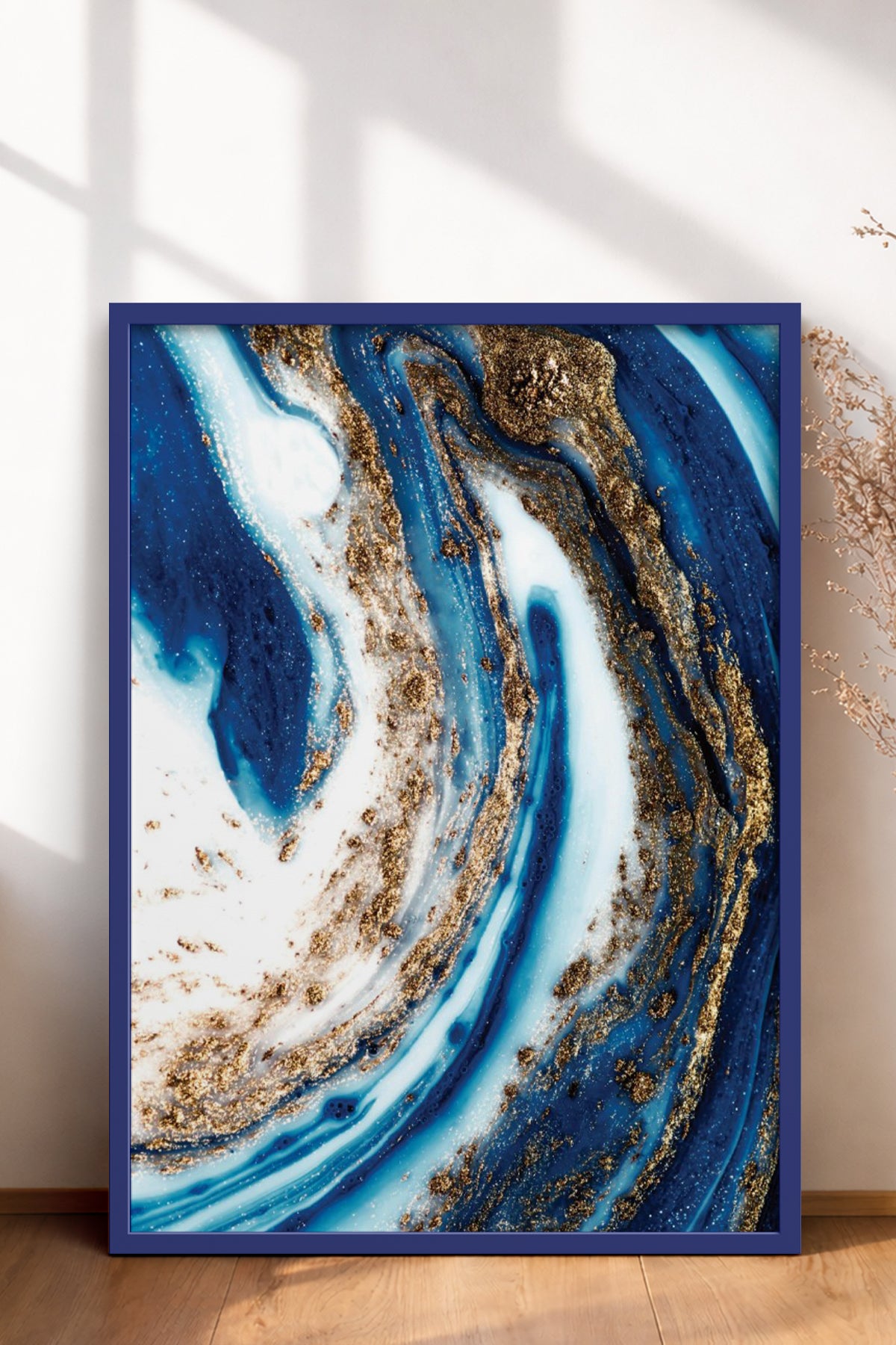 HOMEPACK Ahşap Çerçeveli Tablo Çerçeveli Poster Sanatsal Modern Duvar Dekoru BEK-8296