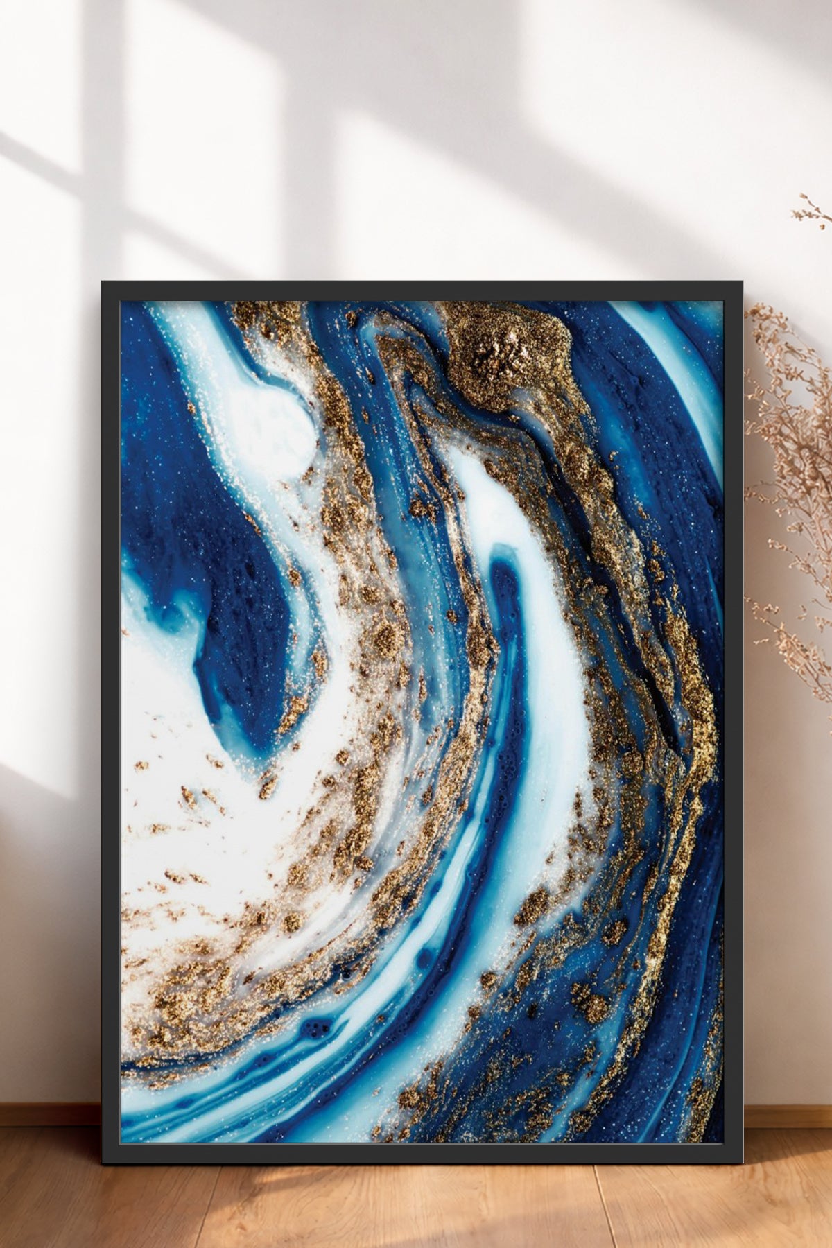 HOMEPACK Ahşap Çerçeveli Tablo Çerçeveli Poster Sanatsal Modern Duvar Dekoru BEK-8296