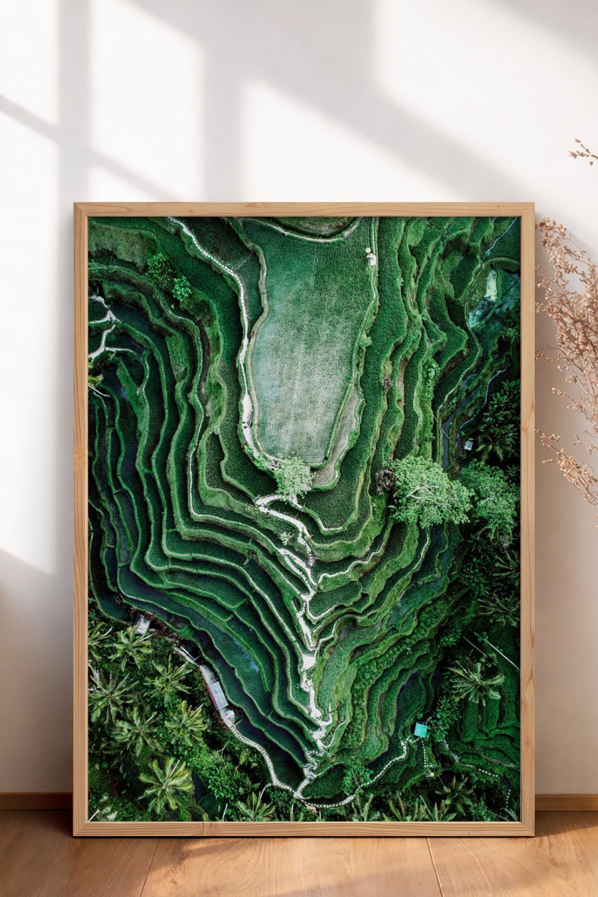 HOMEPACK Ahşap Çerçeveli Tablo Çerçeveli Poster Sanatsal Modern Duvar Dekoru BEK-8297
