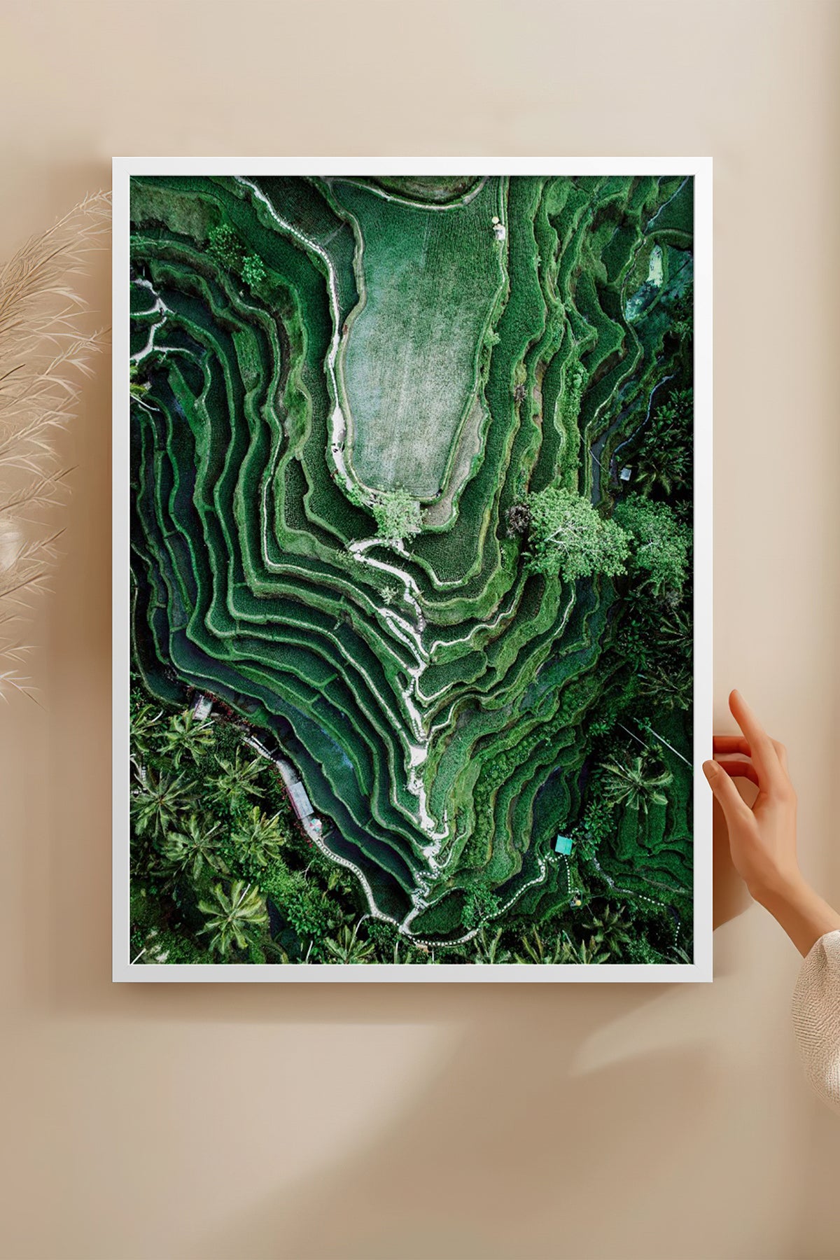 HOMEPACK Ahşap Çerçeveli Tablo Çerçeveli Poster Sanatsal Modern Duvar Dekoru BEK-8297