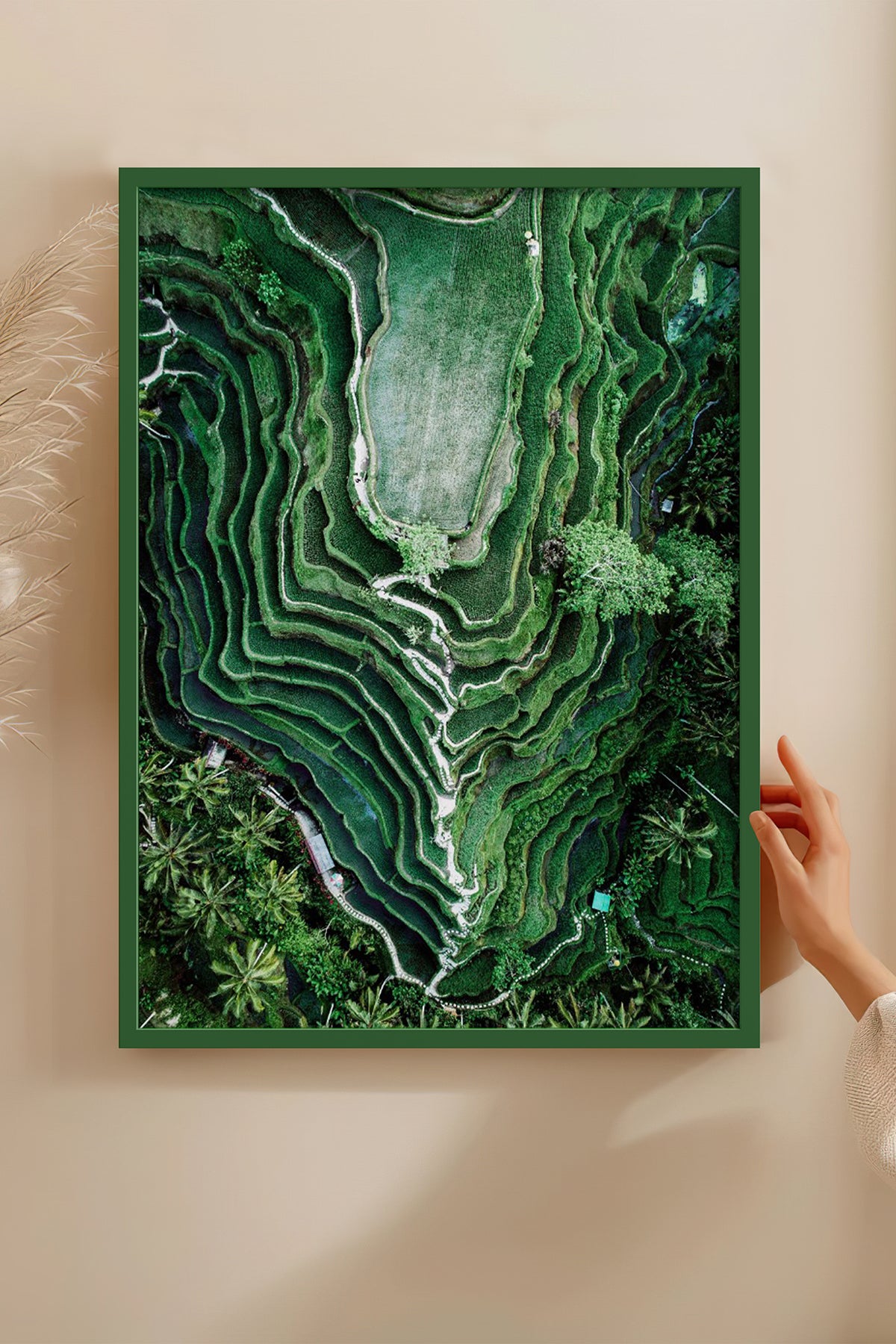 HOMEPACK Ahşap Çerçeveli Tablo Çerçeveli Poster Sanatsal Modern Duvar Dekoru BEK-8297