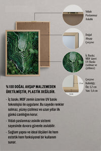 HOMEPACK Ahşap Çerçeveli Tablo Çerçeveli Poster Sanatsal Modern Duvar Dekoru BEK-8297