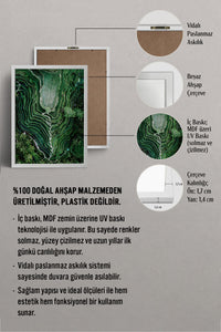 HOMEPACK Ahşap Çerçeveli Tablo Çerçeveli Poster Sanatsal Modern Duvar Dekoru BEK-8297