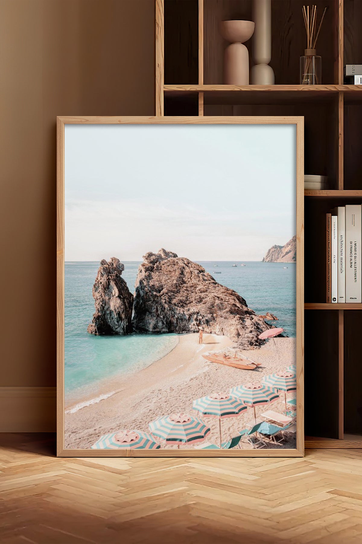 HOMEPACK Ahşap Çerçeveli Tablo Çerçeveli Poster Sanatsal Modern Duvar Dekoru BEK-8298