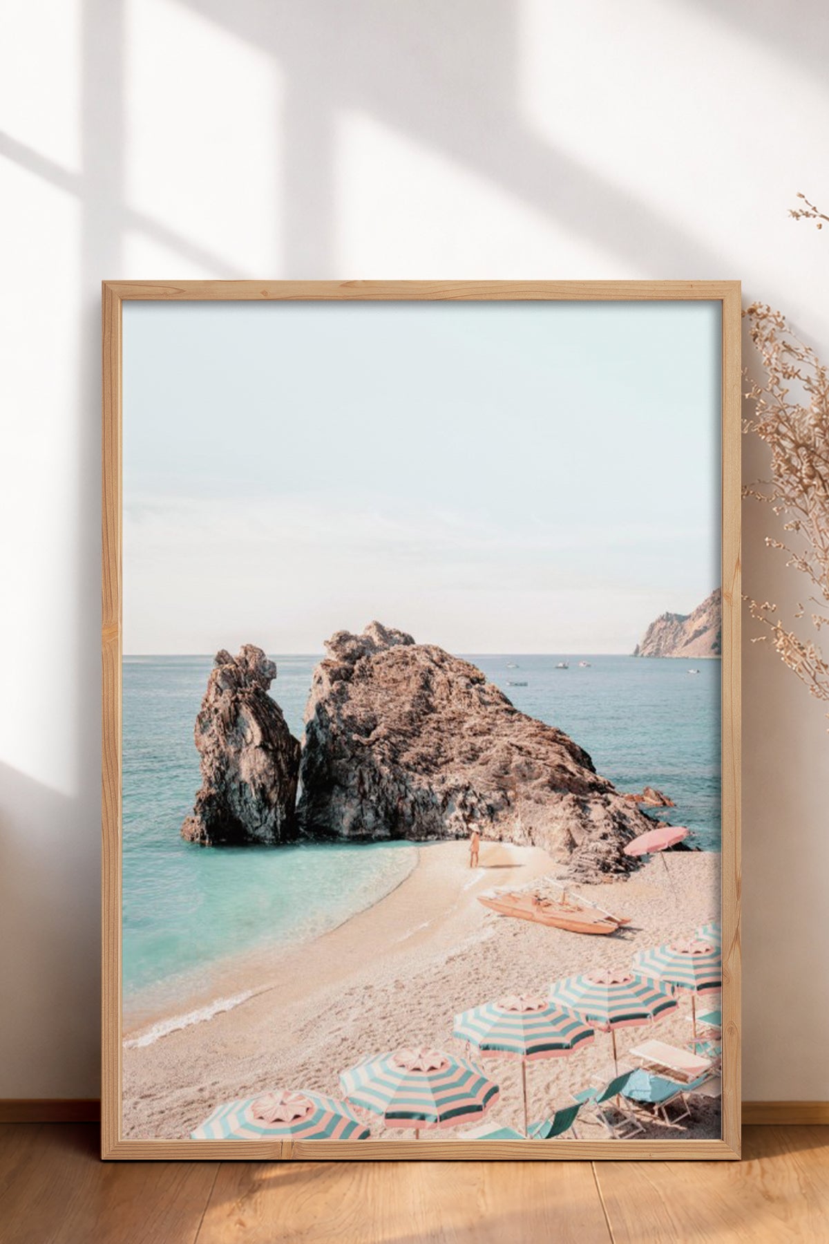 HOMEPACK Ahşap Çerçeveli Tablo Çerçeveli Poster Sanatsal Modern Duvar Dekoru BEK-8298