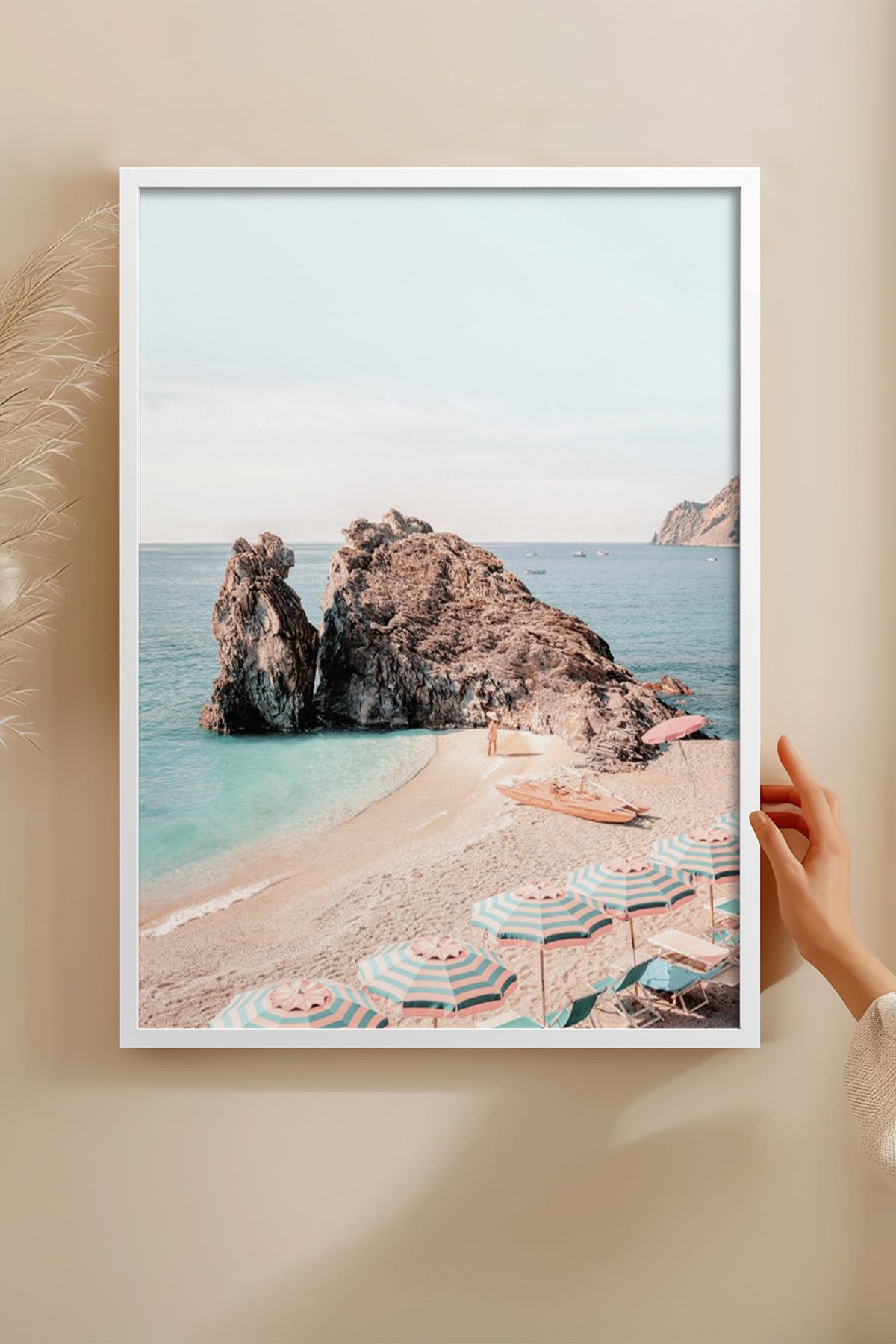 HOMEPACK Ahşap Çerçeveli Tablo Çerçeveli Poster Sanatsal Modern Duvar Dekoru BEK-8298