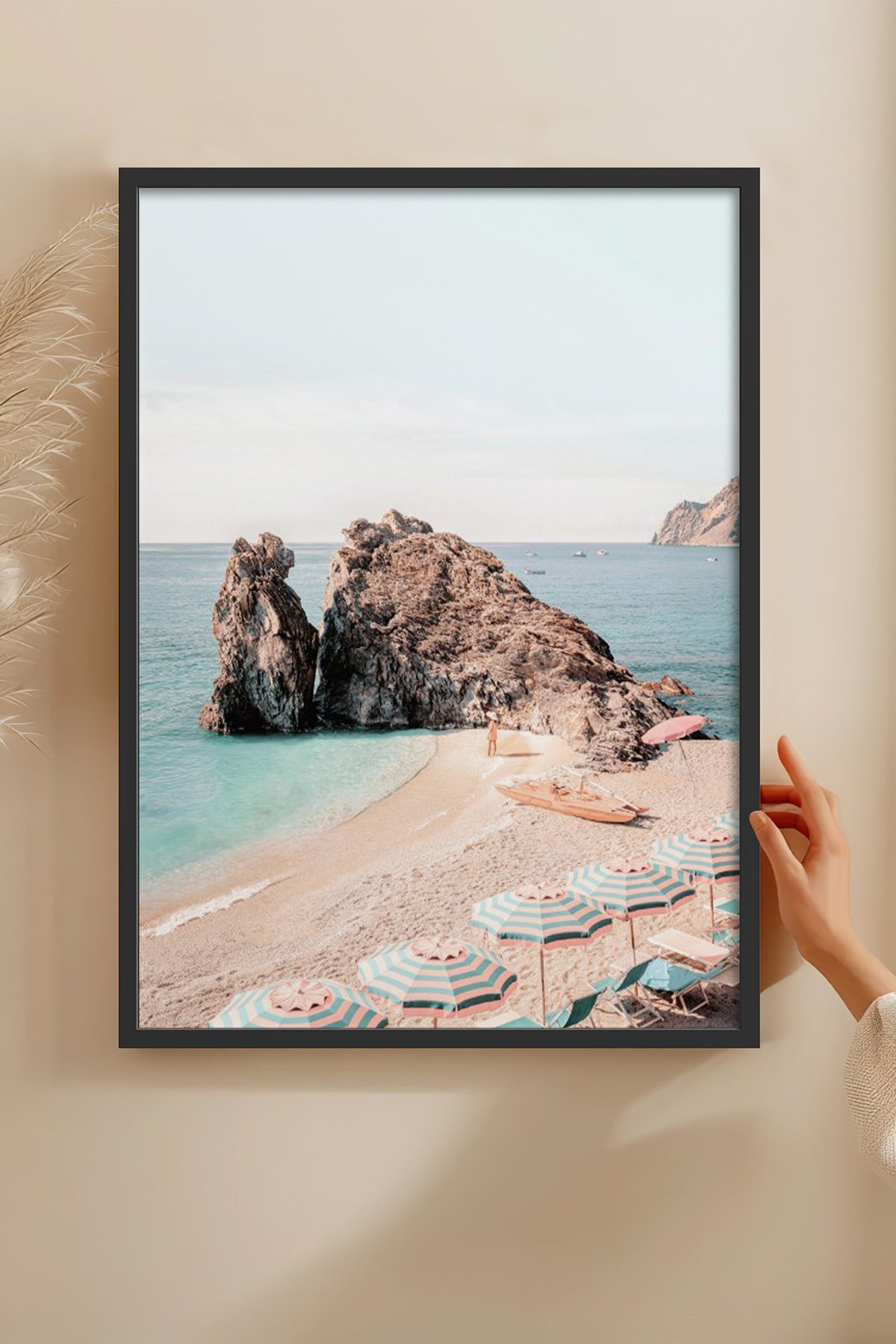 HOMEPACK Ahşap Çerçeveli Tablo Çerçeveli Poster Sanatsal Modern Duvar Dekoru BEK-8298