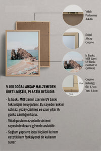 HOMEPACK Ahşap Çerçeveli Tablo Çerçeveli Poster Sanatsal Modern Duvar Dekoru BEK-8298