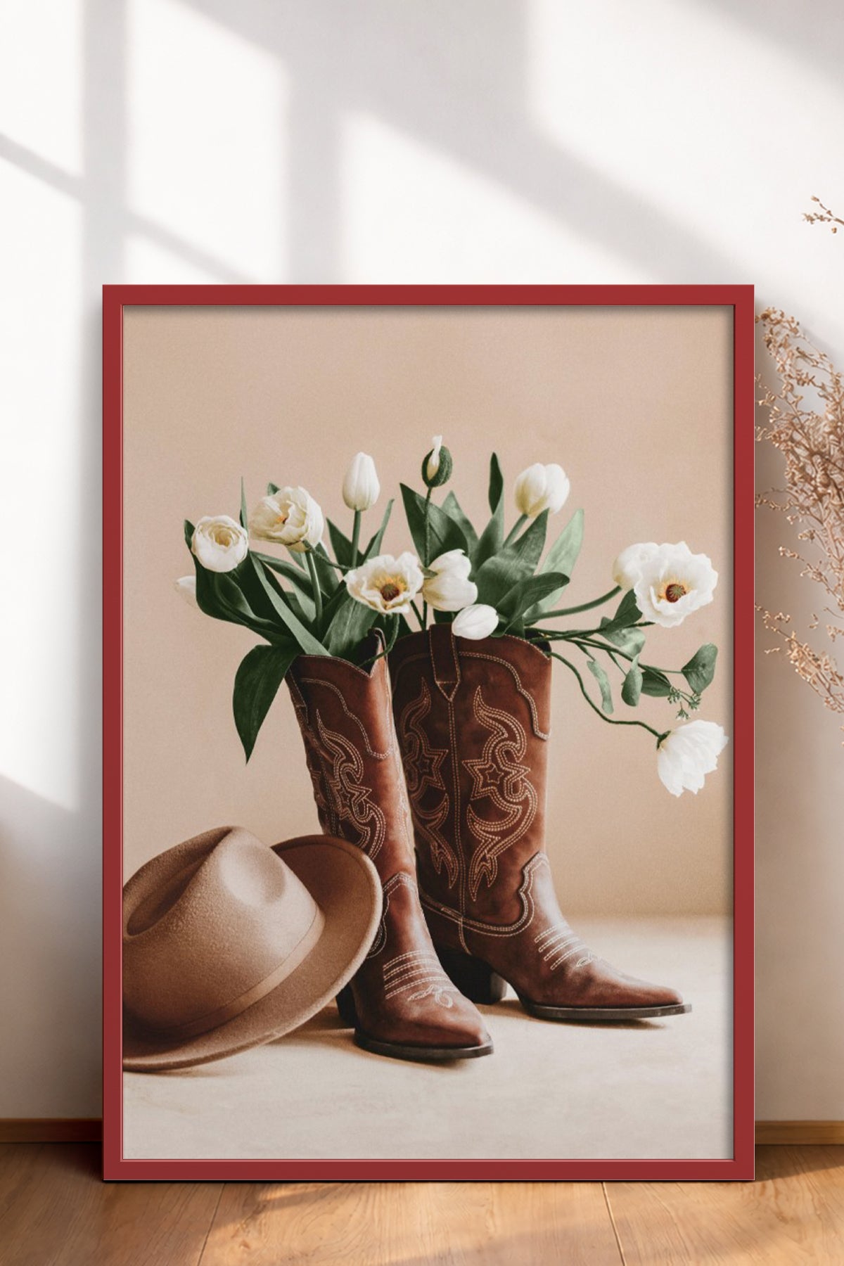 HOMEPACK Ahşap Çerçeveli Tablo Çerçeveli Poster Sanatsal Modern Duvar Dekoru BEK-8299