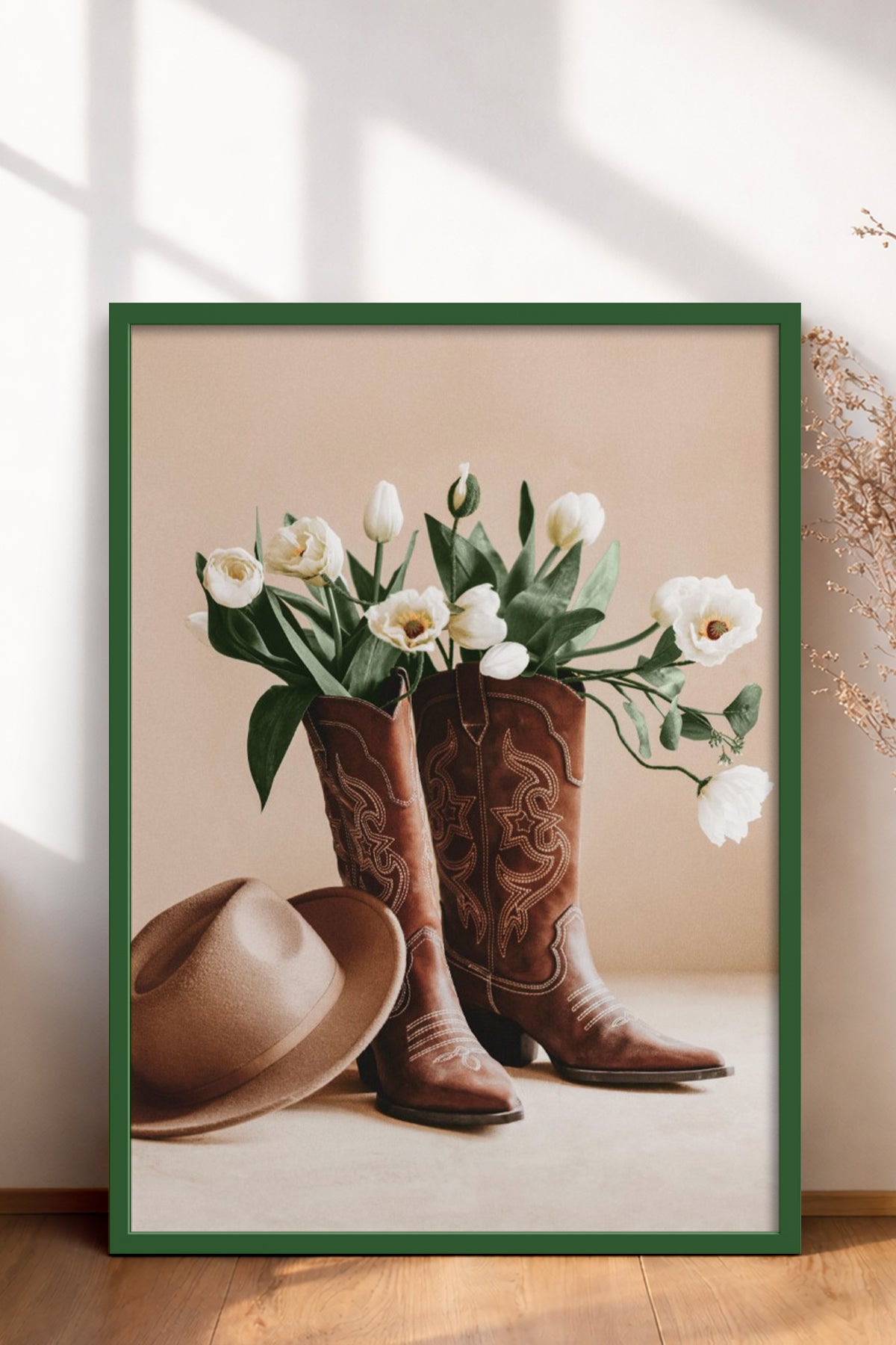 HOMEPACK Ahşap Çerçeveli Tablo Çerçeveli Poster Sanatsal Modern Duvar Dekoru BEK-8299