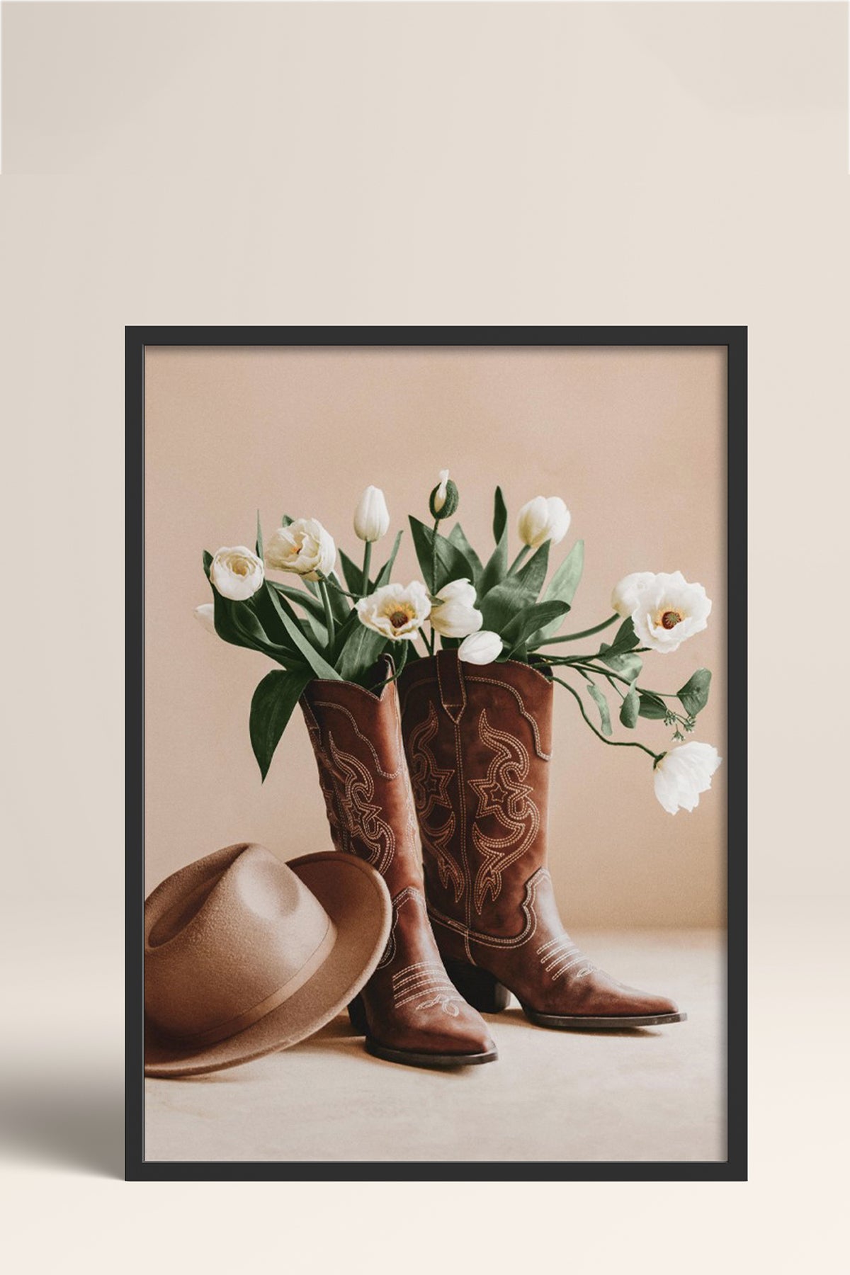 HOMEPACK Ahşap Çerçeveli Tablo Çerçeveli Poster Sanatsal Modern Duvar Dekoru BEK-8299