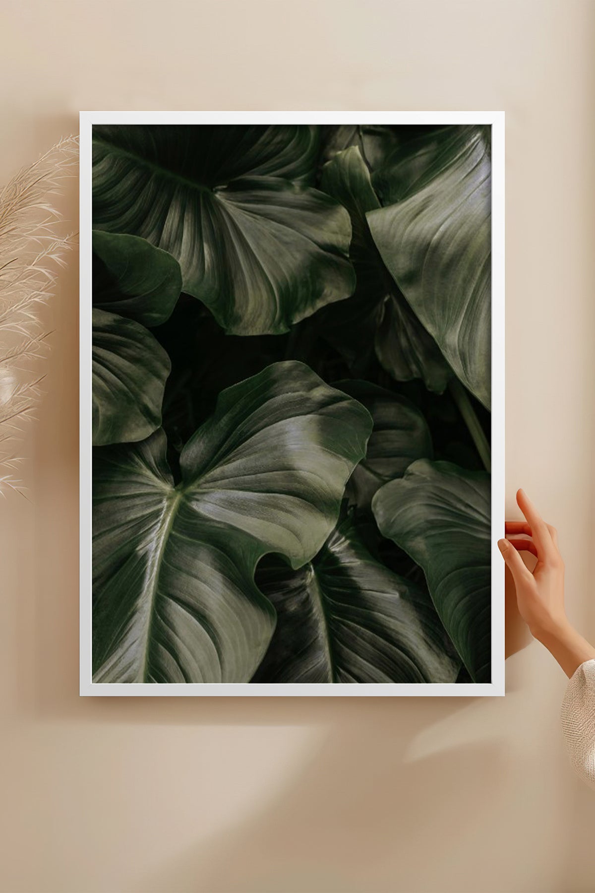 HOMEPACK Ahşap Çerçeveli Tablo Çerçeveli Poster Sanatsal Modern Duvar Dekoru BEK-8300