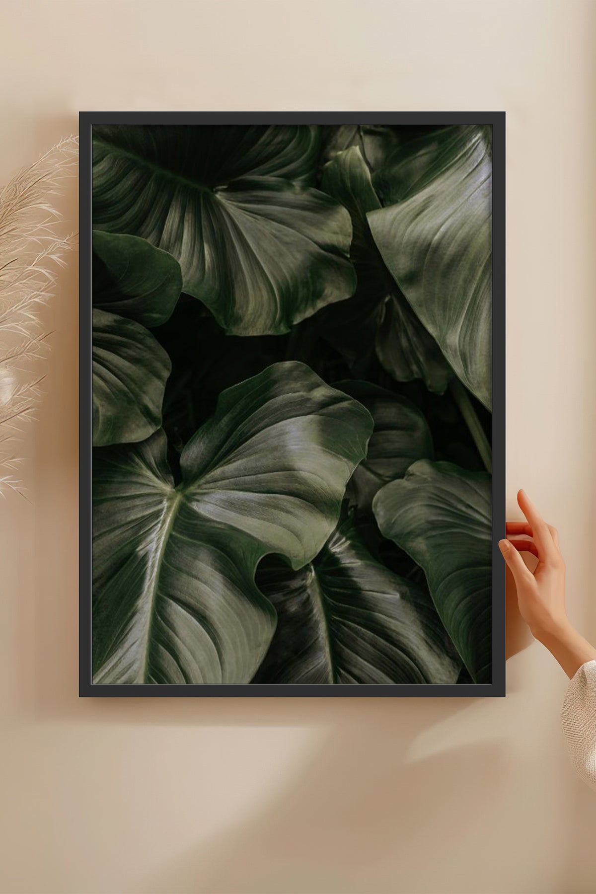 HOMEPACK Ahşap Çerçeveli Tablo Çerçeveli Poster Sanatsal Modern Duvar Dekoru BEK-8300