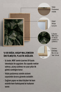 HOMEPACK Ahşap Çerçeveli Tablo Çerçeveli Poster Sanatsal Modern Duvar Dekoru BEK-8300