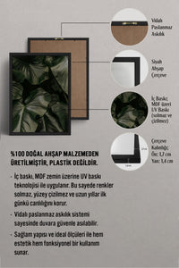 HOMEPACK Ahşap Çerçeveli Tablo Çerçeveli Poster Sanatsal Modern Duvar Dekoru BEK-8300