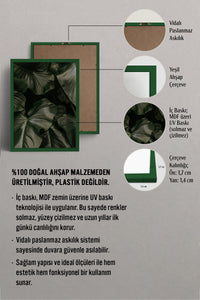 HOMEPACK Ahşap Çerçeveli Tablo Çerçeveli Poster Sanatsal Modern Duvar Dekoru BEK-8300