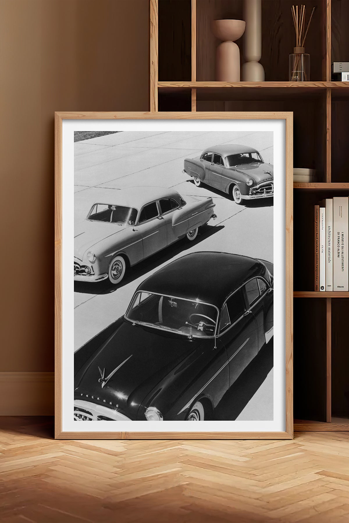 HOMEPACK Ahşap Çerçeveli Tablo Çerçeveli Poster Sanatsal Modern Duvar Dekoru BEK-8301