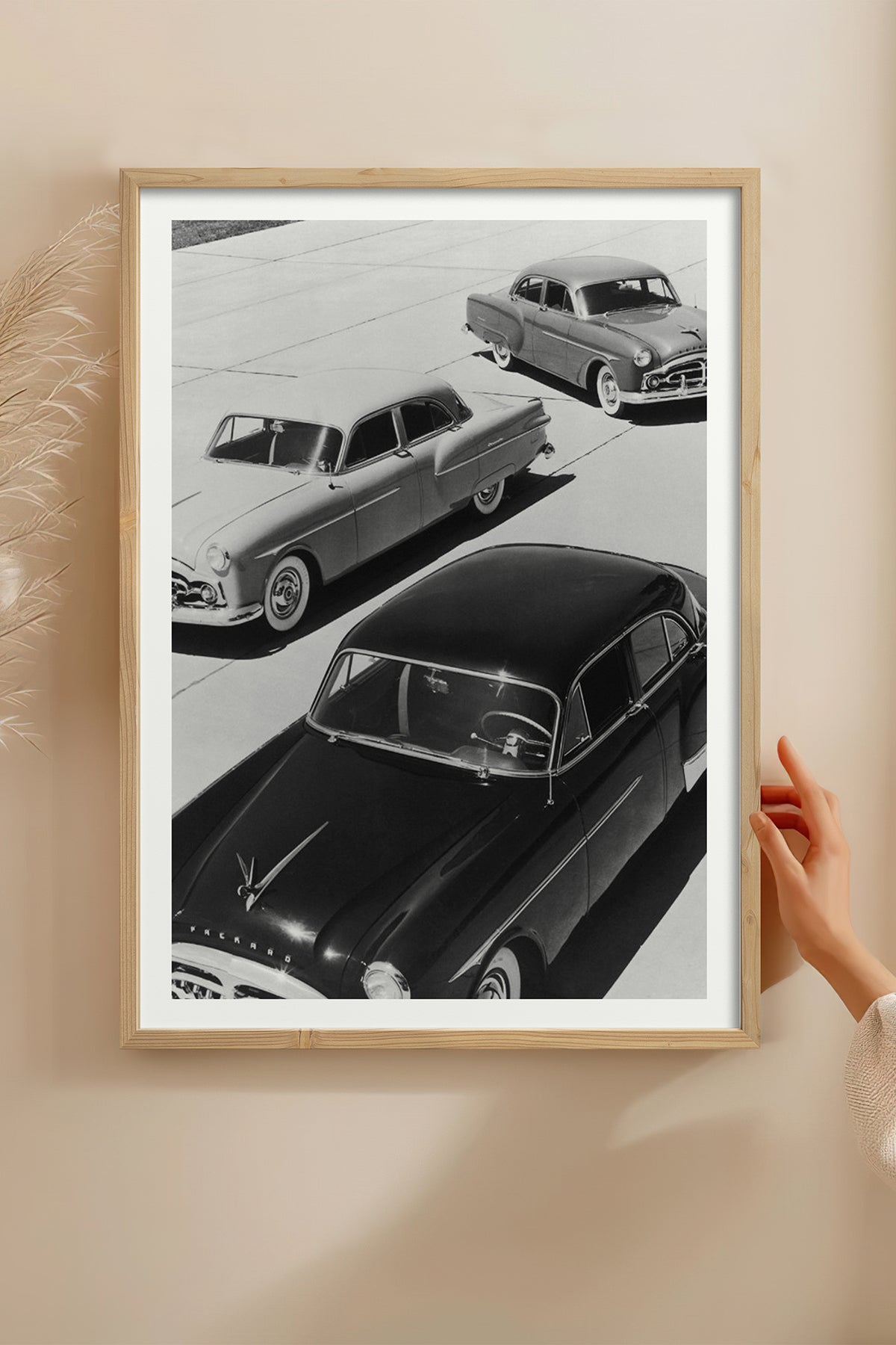 HOMEPACK Ahşap Çerçeveli Tablo Çerçeveli Poster Sanatsal Modern Duvar Dekoru BEK-8301