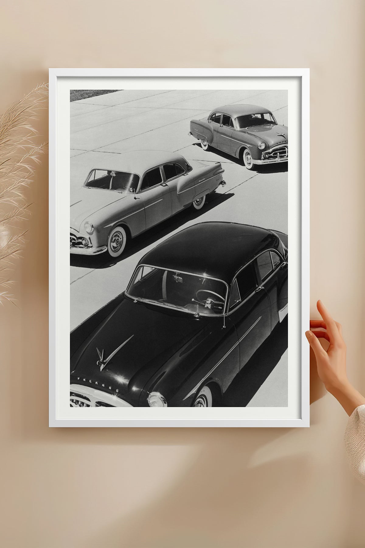 HOMEPACK Ahşap Çerçeveli Tablo Çerçeveli Poster Sanatsal Modern Duvar Dekoru BEK-8301
