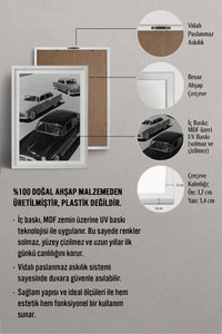 HOMEPACK Ahşap Çerçeveli Tablo Çerçeveli Poster Sanatsal Modern Duvar Dekoru BEK-8301