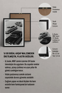 HOMEPACK Ahşap Çerçeveli Tablo Çerçeveli Poster Sanatsal Modern Duvar Dekoru BEK-8301