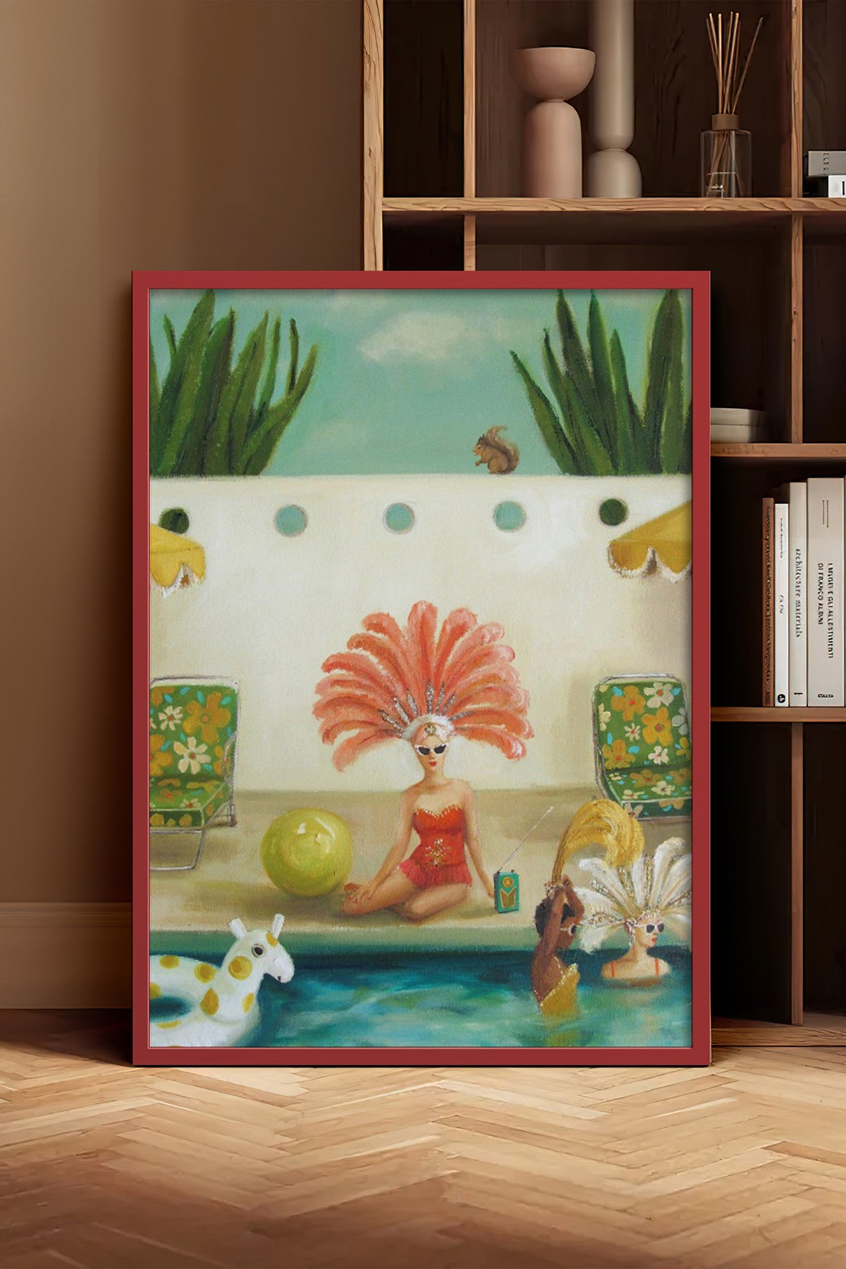 HOMEPACK Ahşap Çerçeveli Tablo Çerçeveli Poster Sanatsal Modern Duvar Dekoru BEK-8302