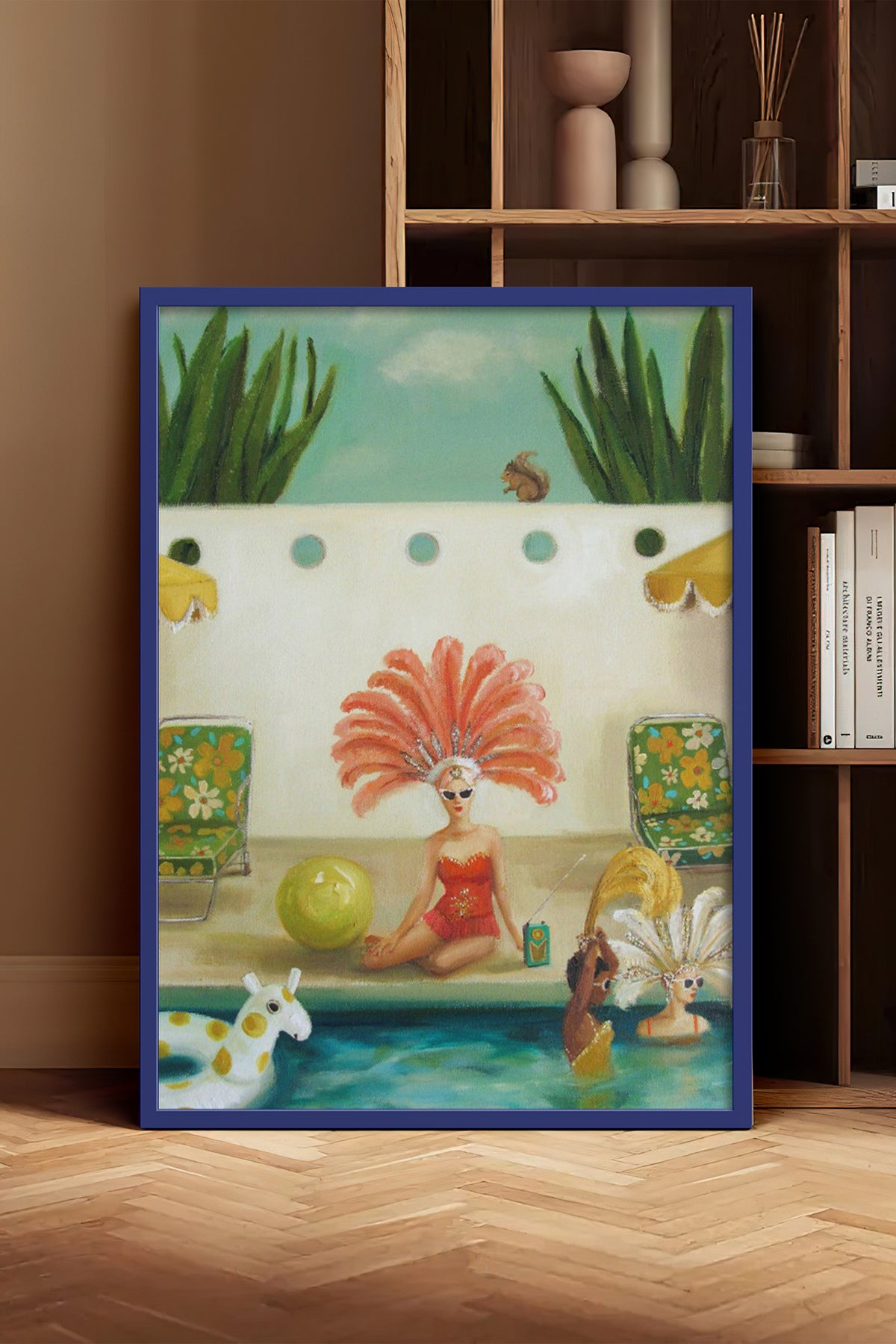 HOMEPACK Ahşap Çerçeveli Tablo Çerçeveli Poster Sanatsal Modern Duvar Dekoru BEK-8302