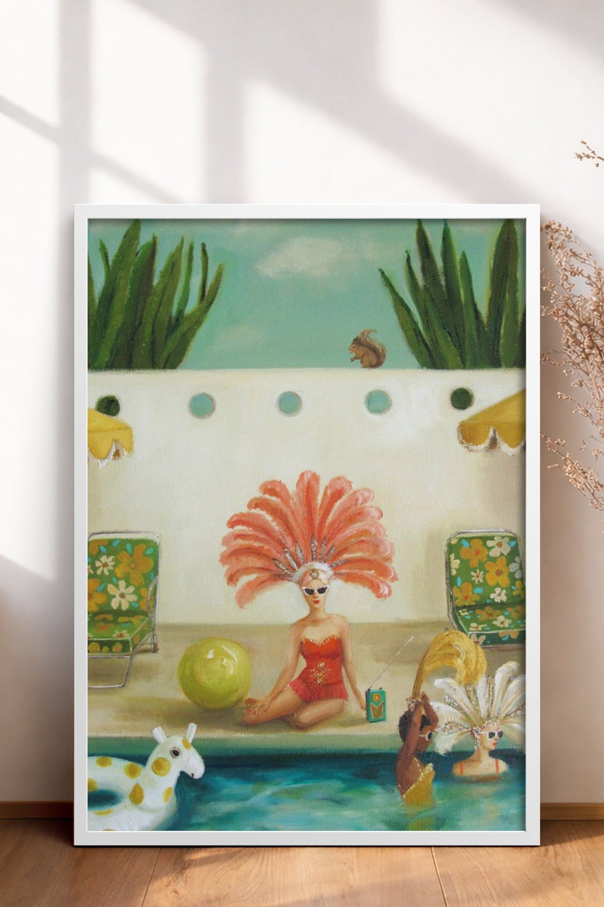 HOMEPACK Ahşap Çerçeveli Tablo Çerçeveli Poster Sanatsal Modern Duvar Dekoru BEK-8302