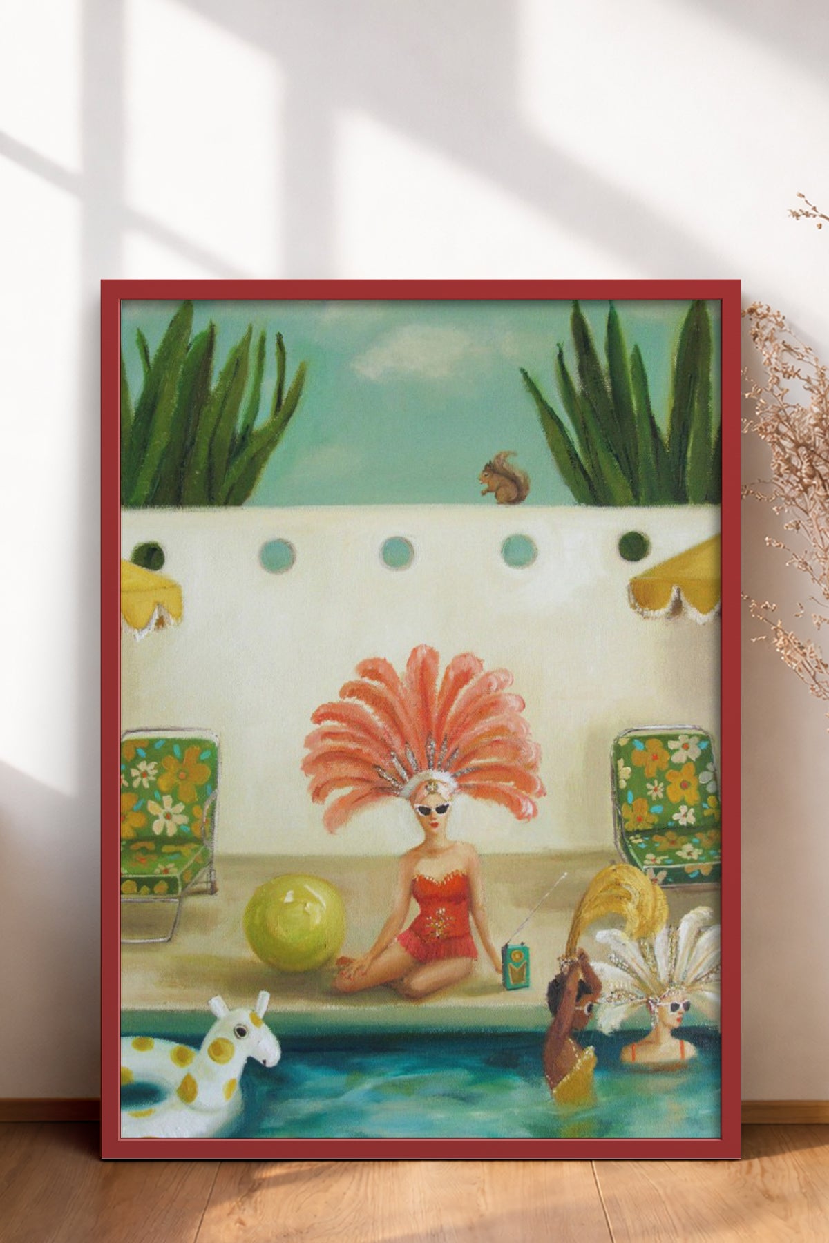 HOMEPACK Ahşap Çerçeveli Tablo Çerçeveli Poster Sanatsal Modern Duvar Dekoru BEK-8302