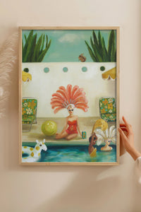 HOMEPACK Ahşap Çerçeveli Tablo Çerçeveli Poster Sanatsal Modern Duvar Dekoru BEK-8302