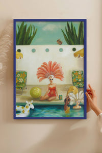 HOMEPACK Ahşap Çerçeveli Tablo Çerçeveli Poster Sanatsal Modern Duvar Dekoru BEK-8302