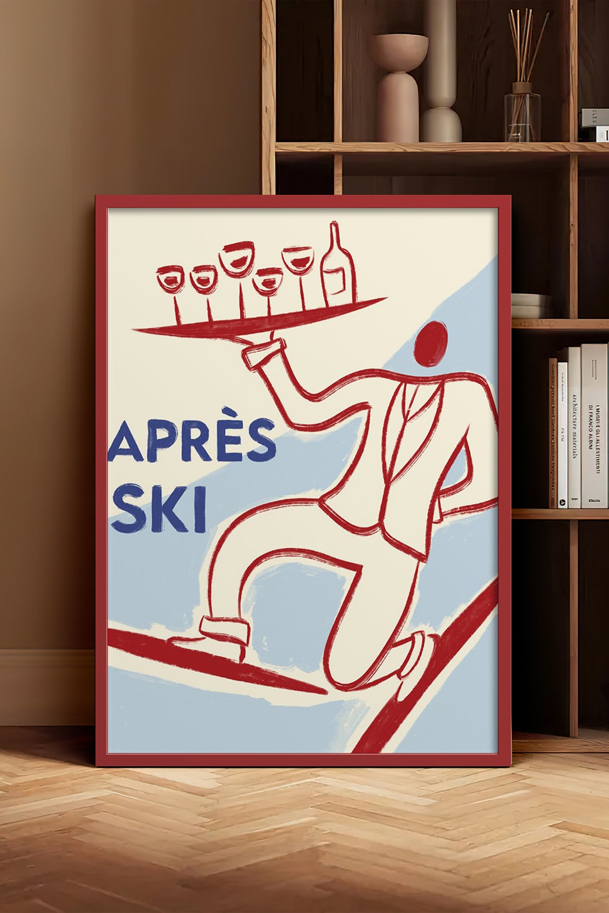 HOMEPACK Ahşap Çerçeveli Tablo Çerçeveli Poster Sanatsal Modern Duvar Dekoru BEK-8303