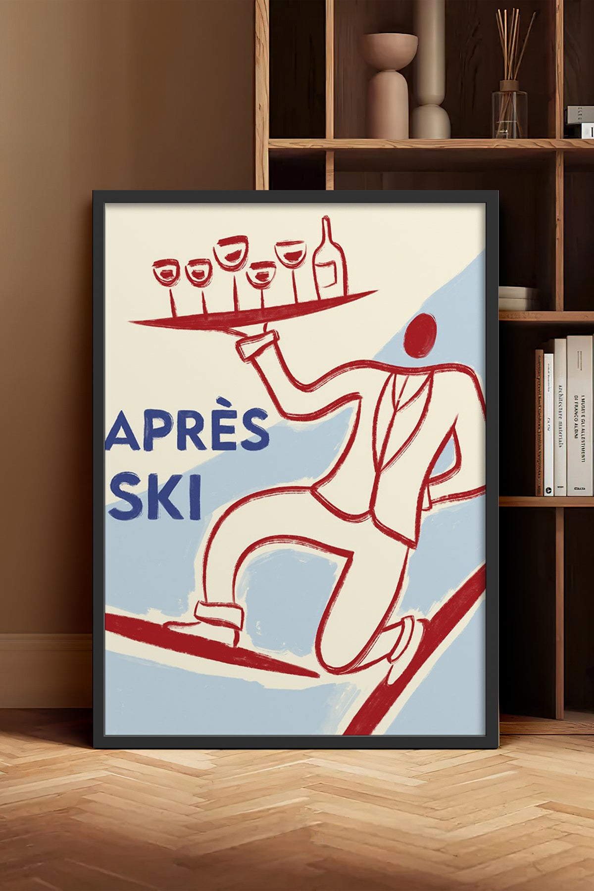 HOMEPACK Ahşap Çerçeveli Tablo Çerçeveli Poster Sanatsal Modern Duvar Dekoru BEK-8303