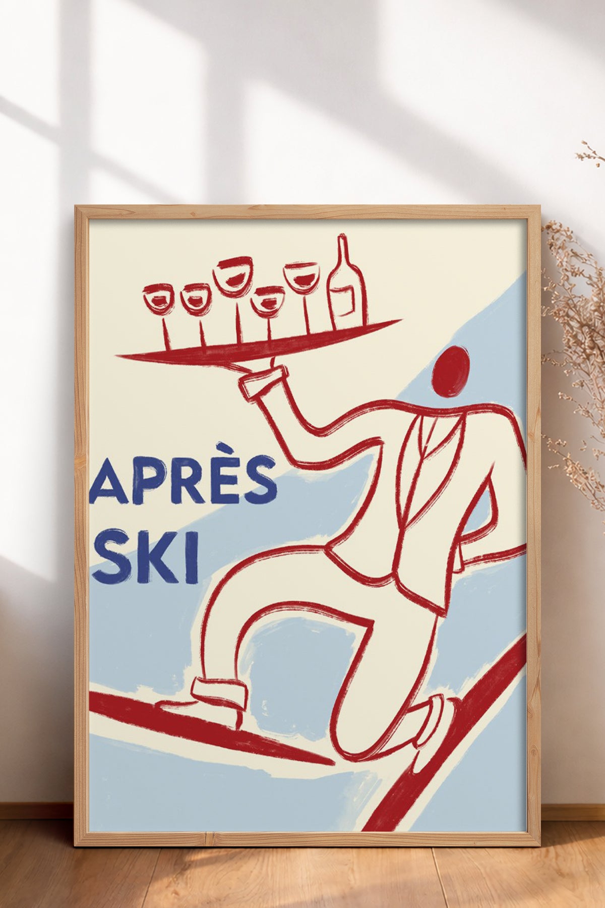 HOMEPACK Ahşap Çerçeveli Tablo Çerçeveli Poster Sanatsal Modern Duvar Dekoru BEK-8303