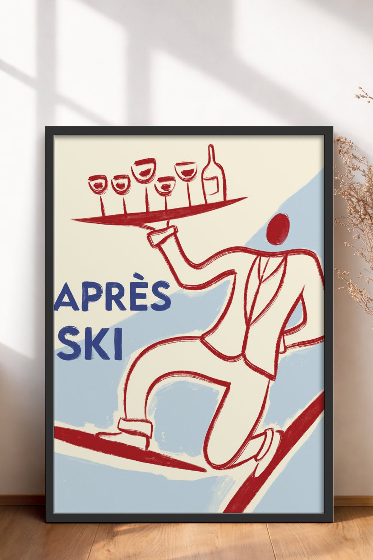 HOMEPACK Ahşap Çerçeveli Tablo Çerçeveli Poster Sanatsal Modern Duvar Dekoru BEK-8303