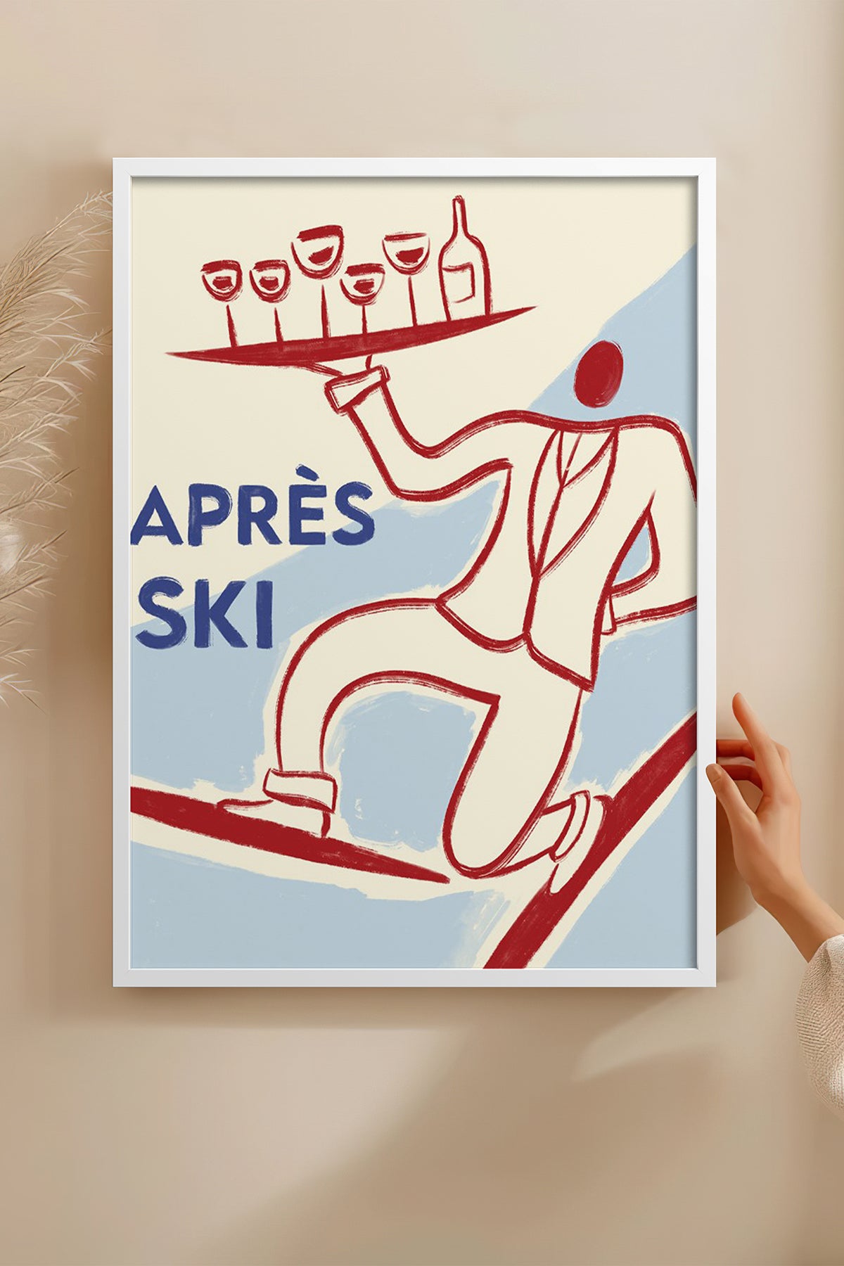 HOMEPACK Ahşap Çerçeveli Tablo Çerçeveli Poster Sanatsal Modern Duvar Dekoru BEK-8303