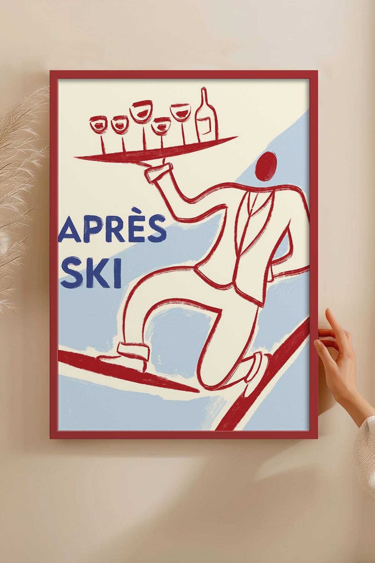 HOMEPACK Ahşap Çerçeveli Tablo Çerçeveli Poster Sanatsal Modern Duvar Dekoru BEK-8303