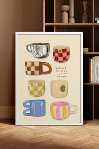 HOMEPACK Ahşap Çerçeveli Tablo Çerçeveli Poster Sanatsal Modern Duvar Dekoru BEK-8304
