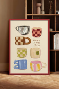 HOMEPACK Ahşap Çerçeveli Tablo Çerçeveli Poster Sanatsal Modern Duvar Dekoru BEK-8304
