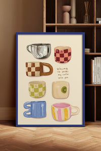HOMEPACK Ahşap Çerçeveli Tablo Çerçeveli Poster Sanatsal Modern Duvar Dekoru BEK-8304