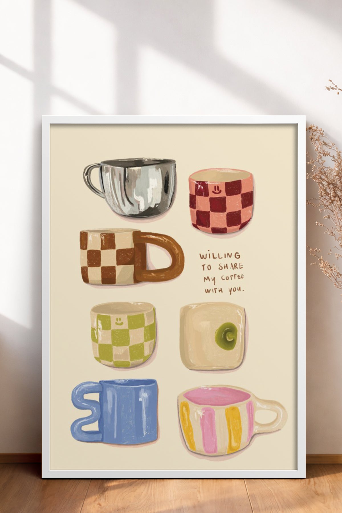 HOMEPACK Ahşap Çerçeveli Tablo Çerçeveli Poster Sanatsal Modern Duvar Dekoru BEK-8304