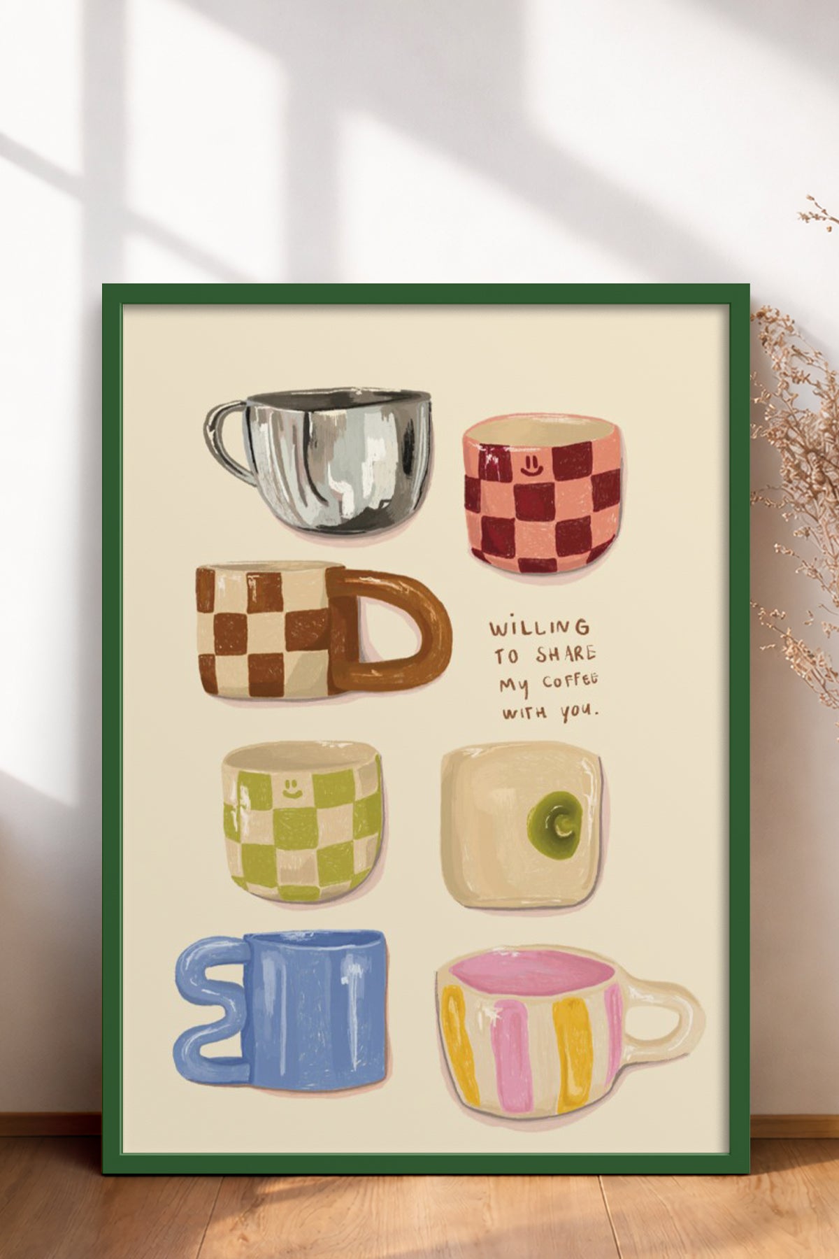 HOMEPACK Ahşap Çerçeveli Tablo Çerçeveli Poster Sanatsal Modern Duvar Dekoru BEK-8304