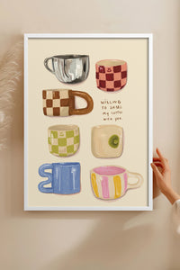 HOMEPACK Ahşap Çerçeveli Tablo Çerçeveli Poster Sanatsal Modern Duvar Dekoru BEK-8304
