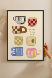 HOMEPACK Ahşap Çerçeveli Tablo Çerçeveli Poster Sanatsal Modern Duvar Dekoru BEK-8304